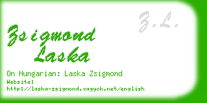 zsigmond laska business card